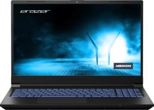 MEDION ERAZER Crawler E30, PC Portable Gamer - Intel i5, 8 Go RAM, SSD 512 Go, NVidia RTX 3050, 15.6" (39,6 cm), 1920 x 1080 Full HD (144Hz), Windows 11 Home - Clavier Rétro-Éclairé, MD62472