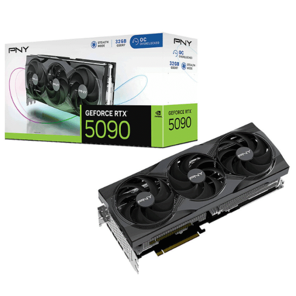 PNY RTX 5090 32GB Overclocked Triple Fan